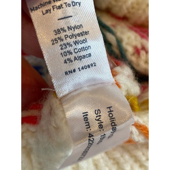 Marine Layer Rainbow Puff Sleeve Crewneck Sweater Large MSRP$178 - Picture 12 of 17